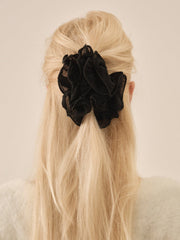 Women Rosette Hair Clip - Black