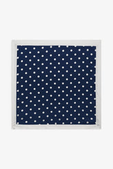 Women Seaside Dot Headscarf - Navy