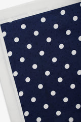 Women Seaside Dot Headscarf - Navy