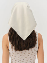 Women Sandra Gingham Headscarf - Tan