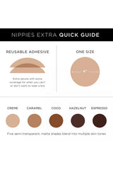 Women Nippies Skin Adhesive Covers - Caramel