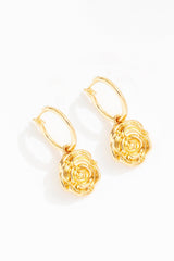 Women Rosie Hoop Earrings - Gold