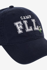Women Camp Embroidered Baseball Cap - Navy