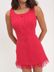 Women Venus Mini Dress - Red