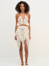 Women Romy Midi Slip Skirt - White