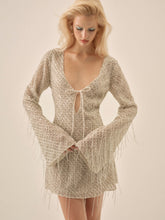 Women Twinkle Sequin Mini Dress - Silver