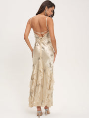 Women Elea Beaded Maxi Dress - Cream