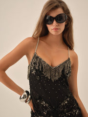 Women Cher Maxi Dress - Black