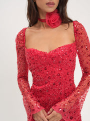Women Gwendolyn Mini Dress - Red