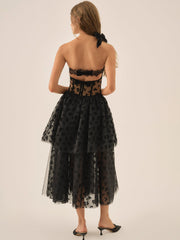 Women Dionne Midi Dress - Black