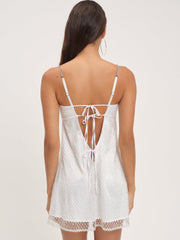 Women Glitter Slip Dress - White