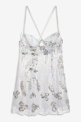 Women Opal Mini Dress - Silver