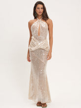 Women Sydney Sequin Maxi Dress - Nude