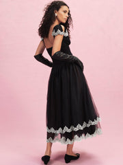Women Nicole Midi Dress - Black