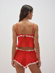 Women Fiona Lace Short - Red