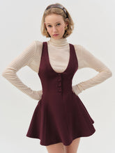 Women Selena Mini Dress - Burgundy