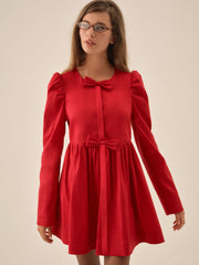 Women Lucia A-Line Mini Dress - Red