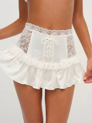 Women Lana Corset Skirt - White