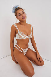 Women Baby's Breath Underwire Bra - Ivory