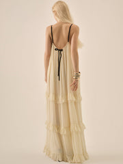 Women Rosalie Maxi Dress - Cream