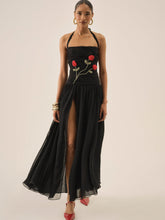 Women Ophelie Organza Maxi Dress - Black
