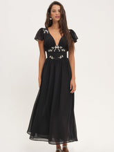 Women Emmie Chiffon Maxi Dress - Black