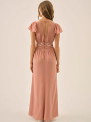 Women Emmie Chiffon Maxi Dress - Mauve