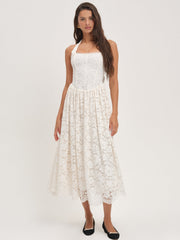 Women Lakeside Midi Dress - Cream
