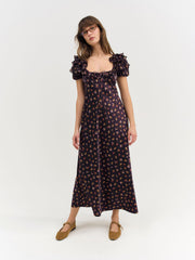 Women Alice Maxi Dress - Eggplant