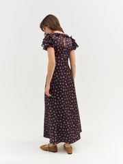 Women Alice Maxi Dress - Eggplant