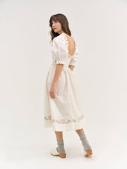 Women Erin Midi Dress - Cream
