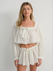 Women Venetia Sleep Top - Vintage Cream