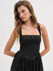 Women Etienne Midi Dress - Black