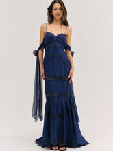 Women Rita Lace Gown - Navy