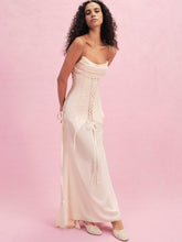 Women Violette Gown - Light Peach