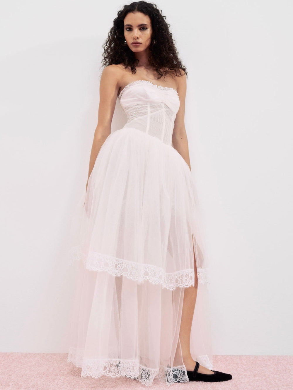 Women Sabrina Gown - Petal Pink