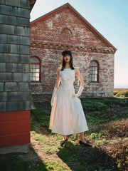 Women Mollie Midi Dress - Cream
