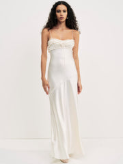 Women Natalie Maxi Dress - Cream