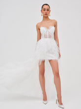 Women Bustier Gown - White