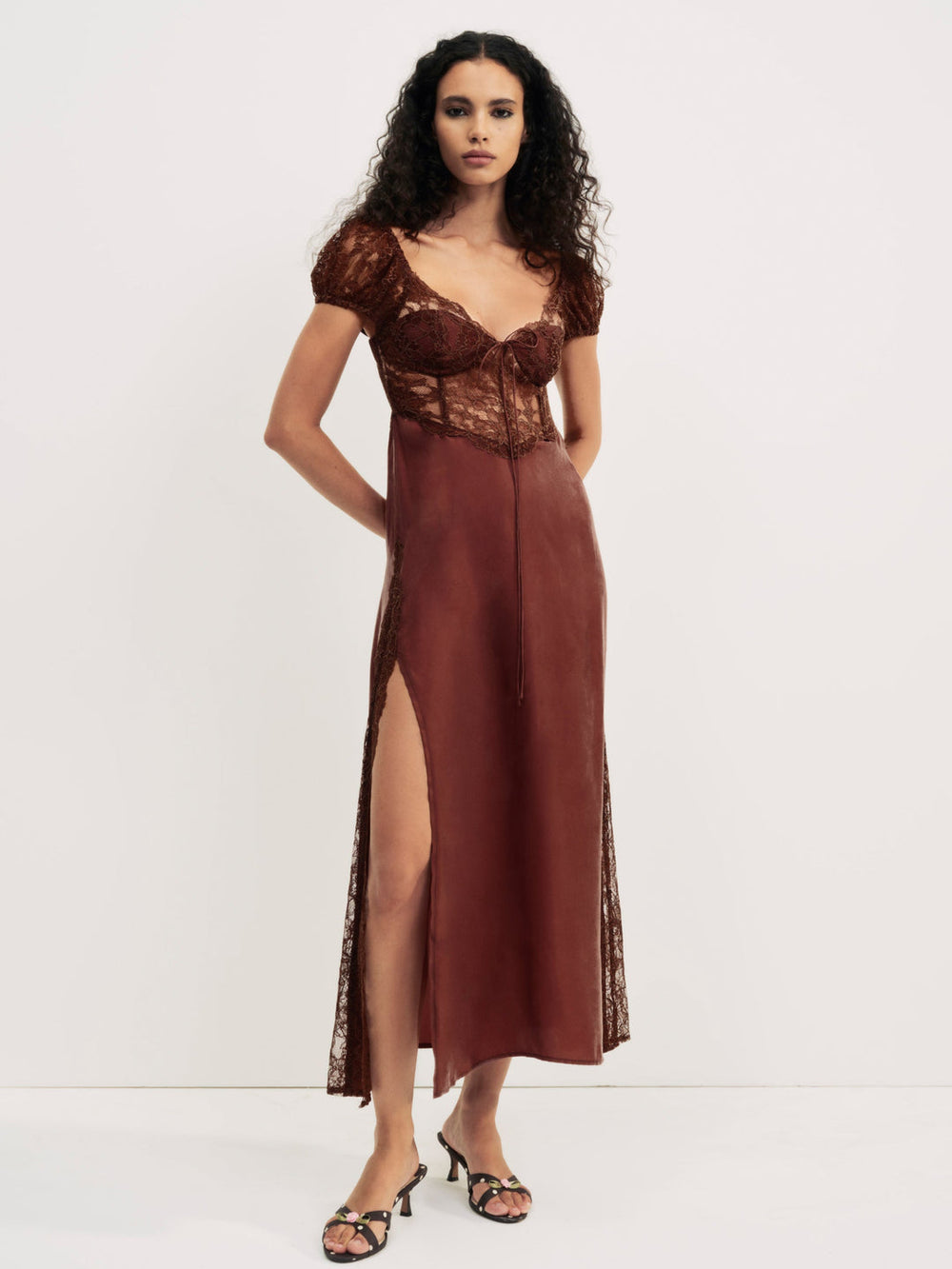 Women Casey Maxi Dress - Rust