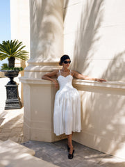 Women Antoinette Taffeta Gown - White