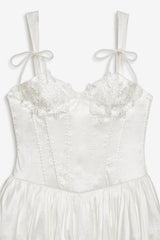 Women Antoinette Taffeta Gown - White