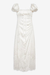 Women Aurelia Jacquard Gown - White