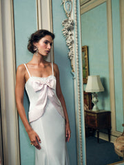 Women Eliana Gown - White Pink