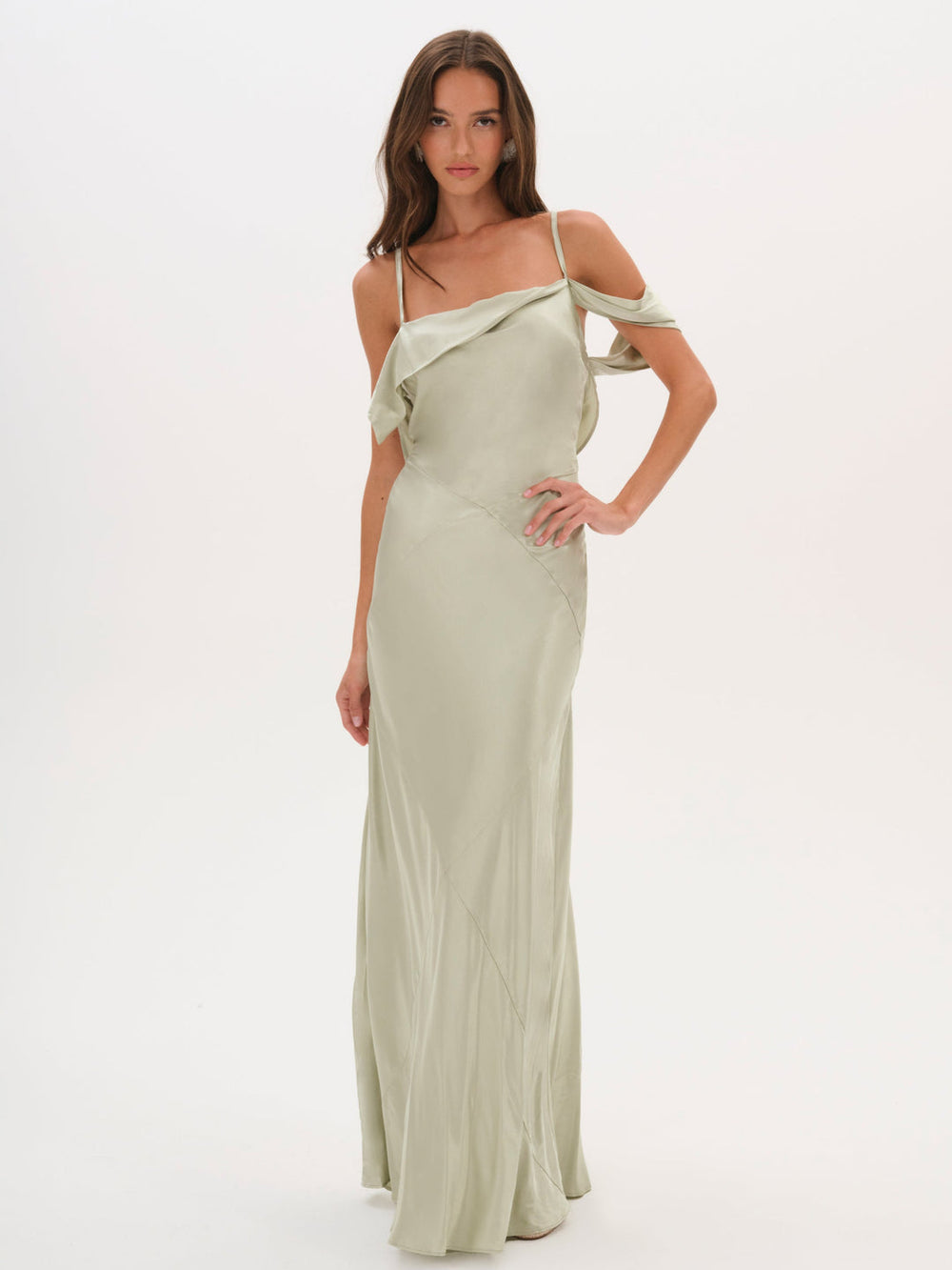 Women Jewel Maxi Dress - Sage