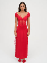 Women Casey Maxi Dress - Red
