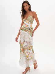 Women Rosalyn Maxi Dress - Green - Marigold