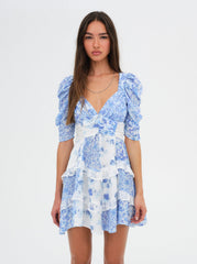 Women Rosalyn Mini Dress - Blue