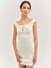 Women Rosie Jacquard Mini Dress - Cream