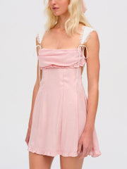 Women Holland Mini Dress - Pink